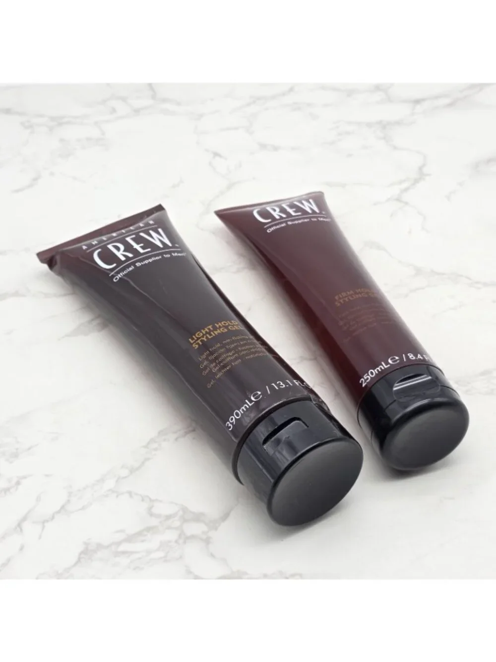 Lot of 2 American Crew Light and Firm Hold Styling Gel 13.1 oz and 8.4 oz NEW
